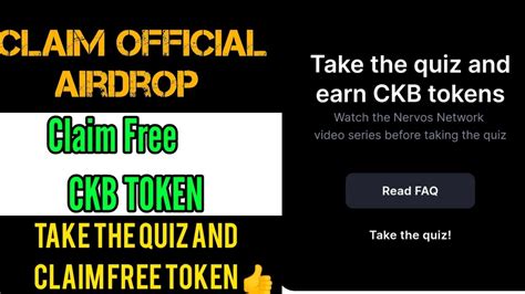 OFFICIAL AIRDROP FOR COINMARKET CAP Claim CKB TOKEN Earn Quiz And