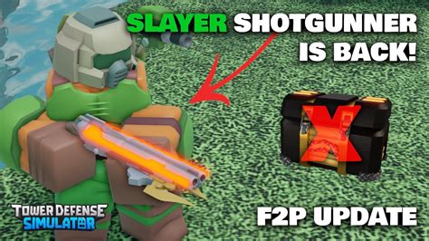 Slayer Shotgunner Is Back And New Mission Quest For F2p Players Tds