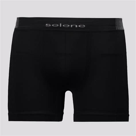 Kit De Cuecas Boxer Selene Seamless Preta E Bord Futfanatics