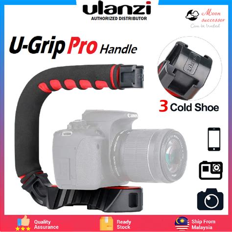 Ulanzi U Grip Pro Video Rig Steadicam With Triple Cold Shoe Stabilizing