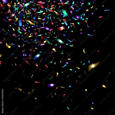 Bright Colorful Confetti Stock Vector | Adobe Stock