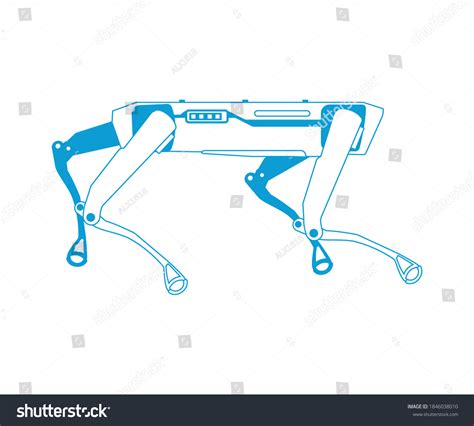 Spot Robot Dog Vector Flat Graphic Stock Vector (Royalty Free ...