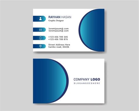 Premium Vector Modern Business Card Template Design