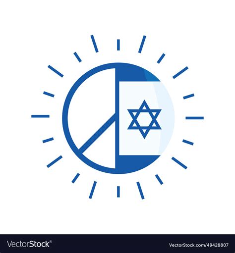 Israel peace Royalty Free Vector Image - VectorStock