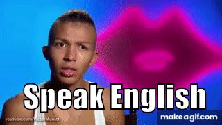 Speak English on Make a GIF