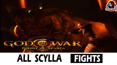 God Of War Ghost Of Sparta All Scylla Fights Scenes Game Iconic