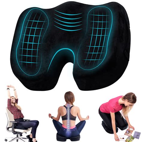 Buy Thecomfortzoneseat Cushion For Office Chair Lower Back Pain Non Slip Coccyx Cushion