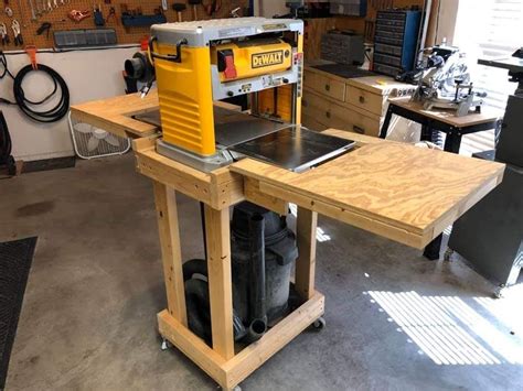 Benchtop Jointer Stand With Folding Extension Wings Artofit