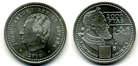 Pièce 2000 Peseta Royaume dEspagne 1976 Argent 2000 Juan Carlos I