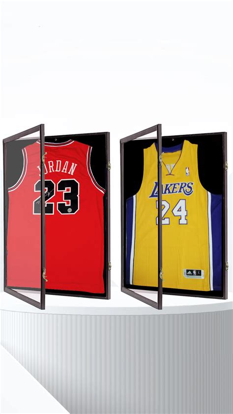 Jersey Frame Display Case Lockable Large Sport Jersey Shadow Box With