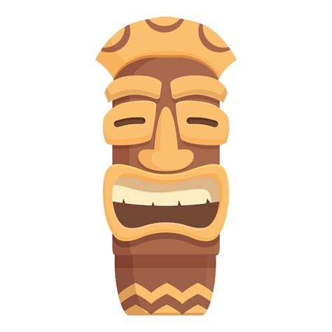 Premium Vector Aztec Totem Icon Cartoon Vector Statue Maya Ancient