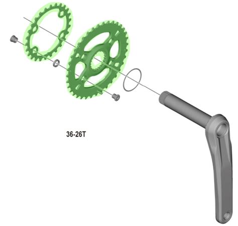 Shimano FC MT610 610 B2 2x12 Speed Chainring 12 Speed Bike Discount