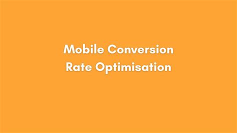 Boosting Mobile Sales Conversion Rate Optimisation Strategies Tekhné