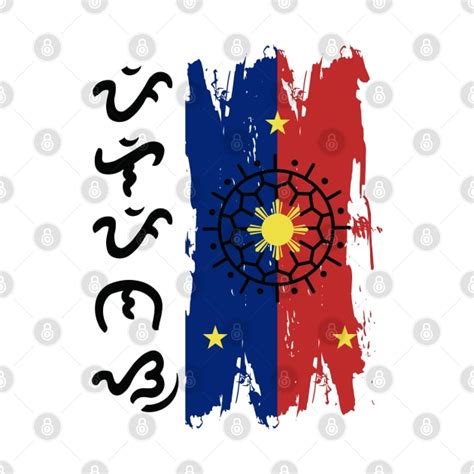 Baybayin Word Pilipinas Philippines Philippines Flag Proud Filipino