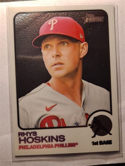 Topps Heritage Rhys Hoskins Chrome Philadelphia Phillies