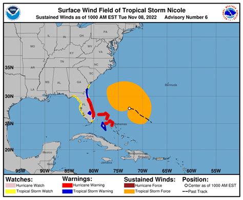 Tropical Storm Nicole 5 Maps Detail Impacts Path Before Arriving To