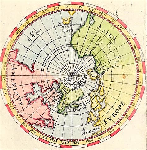 Setentrional Meridional - Hemisphere Maps 1683 Continent Septentrional & Meridional by - Etsy