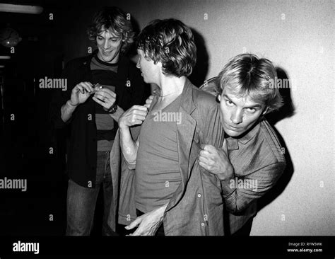 The British Rock Band The Police Stewart Copeland Henry Padovani