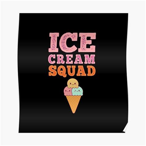 Funny Ice Cream Squad Kawaii Ice Cream Squad Kawaii Stickers Ice