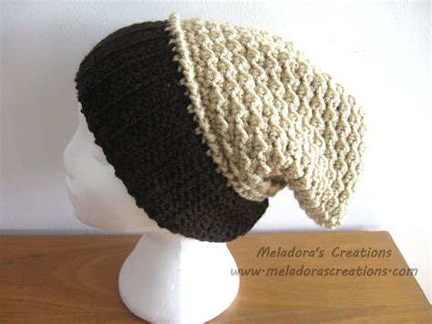 Crochet Patterns Galore - Moss Stitch Slouch Hat