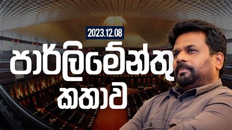 Live Parliament Speech Anura Kumara Dissanyake Youtube