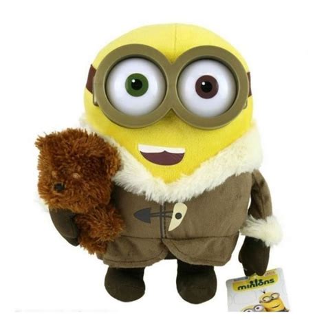 Peluche Moi Moche et Méchant Minion Ice Village Bob avec Ourson 26cm