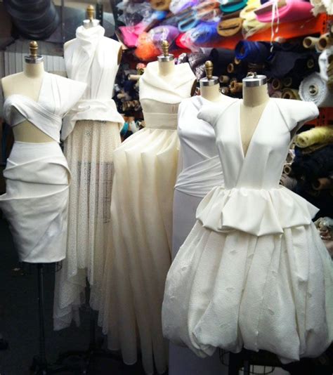 Behind The Scenes At Mood Our Draped And Pinned Dressforms Mood