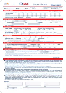 Fillable Online Account Opening Form For Non Resident Indians D D M M Y