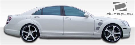 2010 Mercedes S Class Fiberglass Sideskirts Body Kit 2007 2013