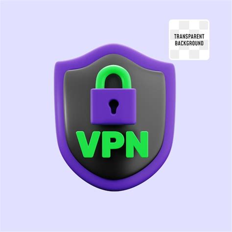 Premium Psd Vpn Shield Cyber Security Internet Privacy Data Protection 3d Icon Illustration