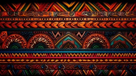 Premium Photo | African tribal pattern in colorful Generative AI