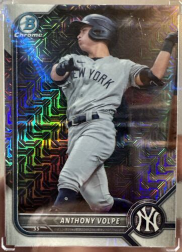 Anthony Volpe 2022 Bowman Chrome Mojo Mega Box BCP 182 New York Yankees