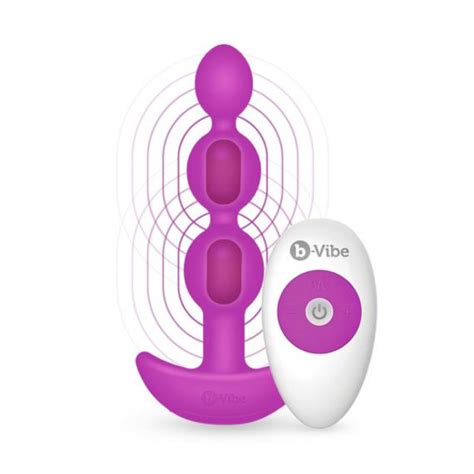 B Vibe Triplet Usb Rechargeable Wireless Remote Anal Beads Pink