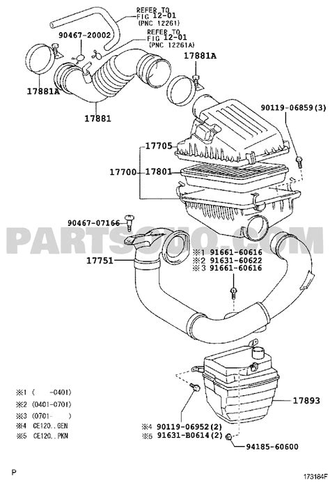 Engine Fuel Tool Toyota Corolla Altis Sed Wg Ce L Aemds Ce Nze