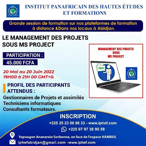 L Iphef Lance Un Appel Candidature Pour La Formation En Management