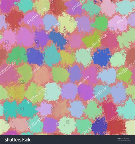 Paint Splotches Splashes Rough Abstract Seamless Stock Illustration ...