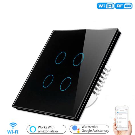 Somgoms Tuya Smart Life Wifi Rf Smart Light Touch Switch Gang Eu