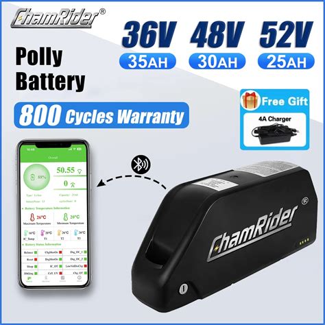 Chamrider V Ah Battery V Ebike Battery Polly Dp Downtube