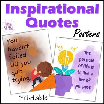 Inspirational Quotes Posters by I Design My Dreams | TpT