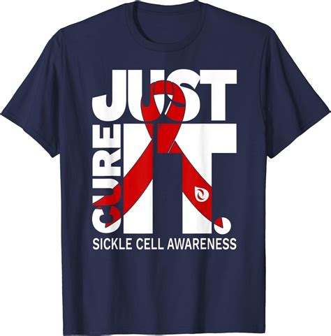 Just Cure Sickle Cell Awareness Ribbon Disease Unisex T Shirt Etsy