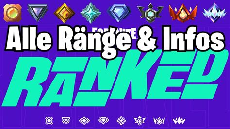 Fortnite Ranked Alle Ränge und Infos YouTube