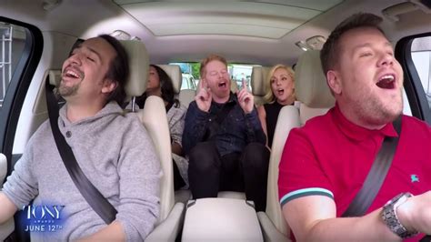 Carpool Karaoke with 'Hamilton' creator is the sing-along Broadway ...