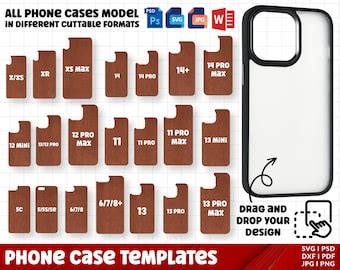 27 IPhone Sublimation Template Phone Case Template Pack Svg Cricut