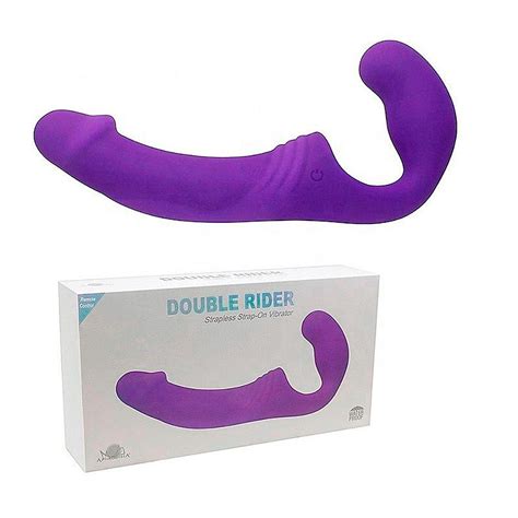 Strap On em Silicone 10 Modos de Vibração Aphrodisia Double Rider