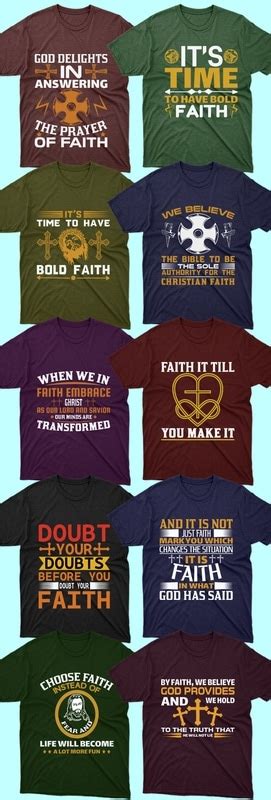 50 Editable Christian T Shirt Design Bundle Masterbundles