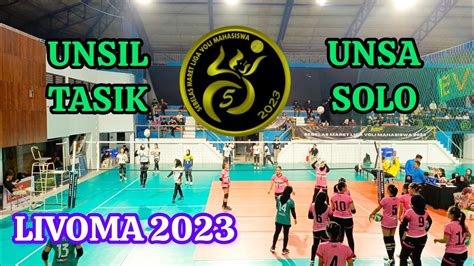 LIVE LIVOMA 2023 UNSIL TASIKMALAYA VS UNSA SURAKARTA YouTube