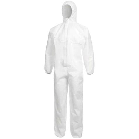 Coverall Hazguard Mp5 White Large 5 And 6 Rated Prime Supplies