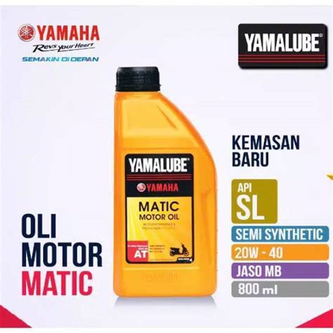 YAMALUBE 800ML OLI MOTOR YAMAHA MATIC SESUAI UNTUK MIO SOUL GT FINO