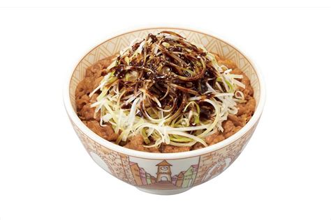 すき家、「黒だれ白髪ねぎ牛丼」発売 焦がしニンニク香る特製黒マー油を使用：マピオンニュース