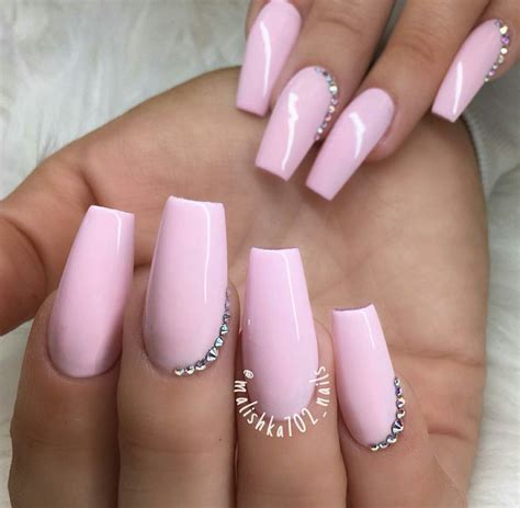 Tapered Square Nails Long Nails Baby Pink Nails Acrylic Nails